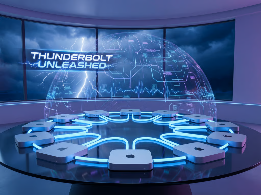 Thunderbolt Unleashed: Link Multiple M4 Mac Minis for Ultimate LLM Power