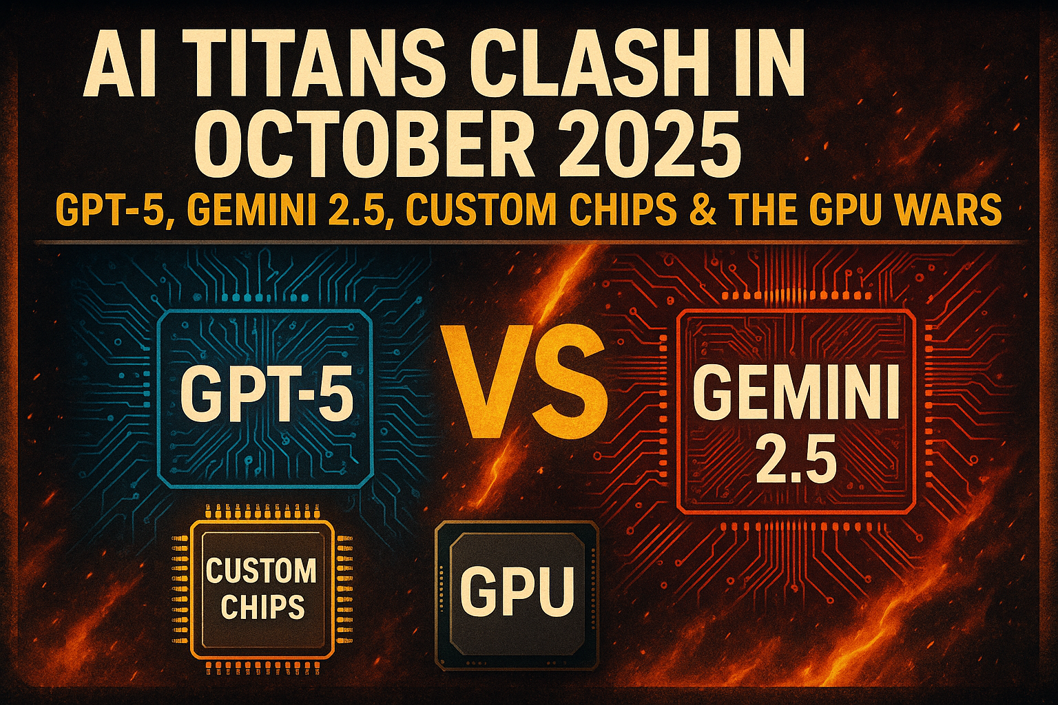 AI Titans Clash in October 2025: GPT-5, Gemini 2.5, Custom Chips & the GPU Wars 🔥