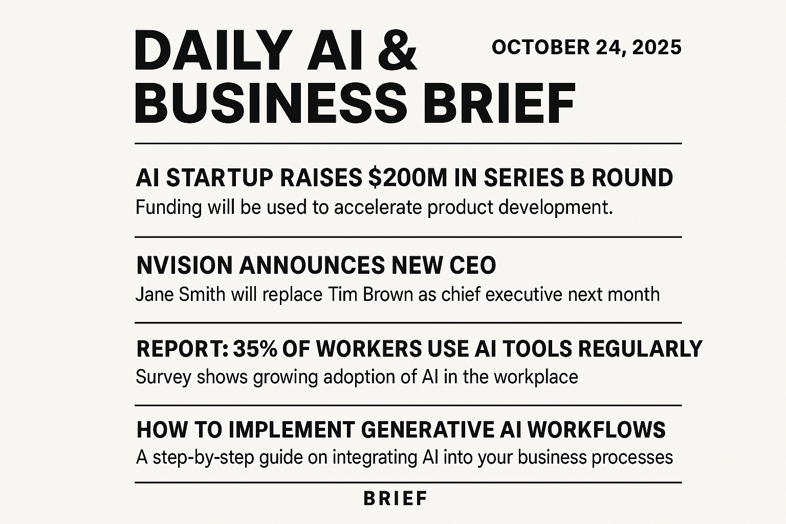 [Daily AI & Business Brief — October 24, 2025]