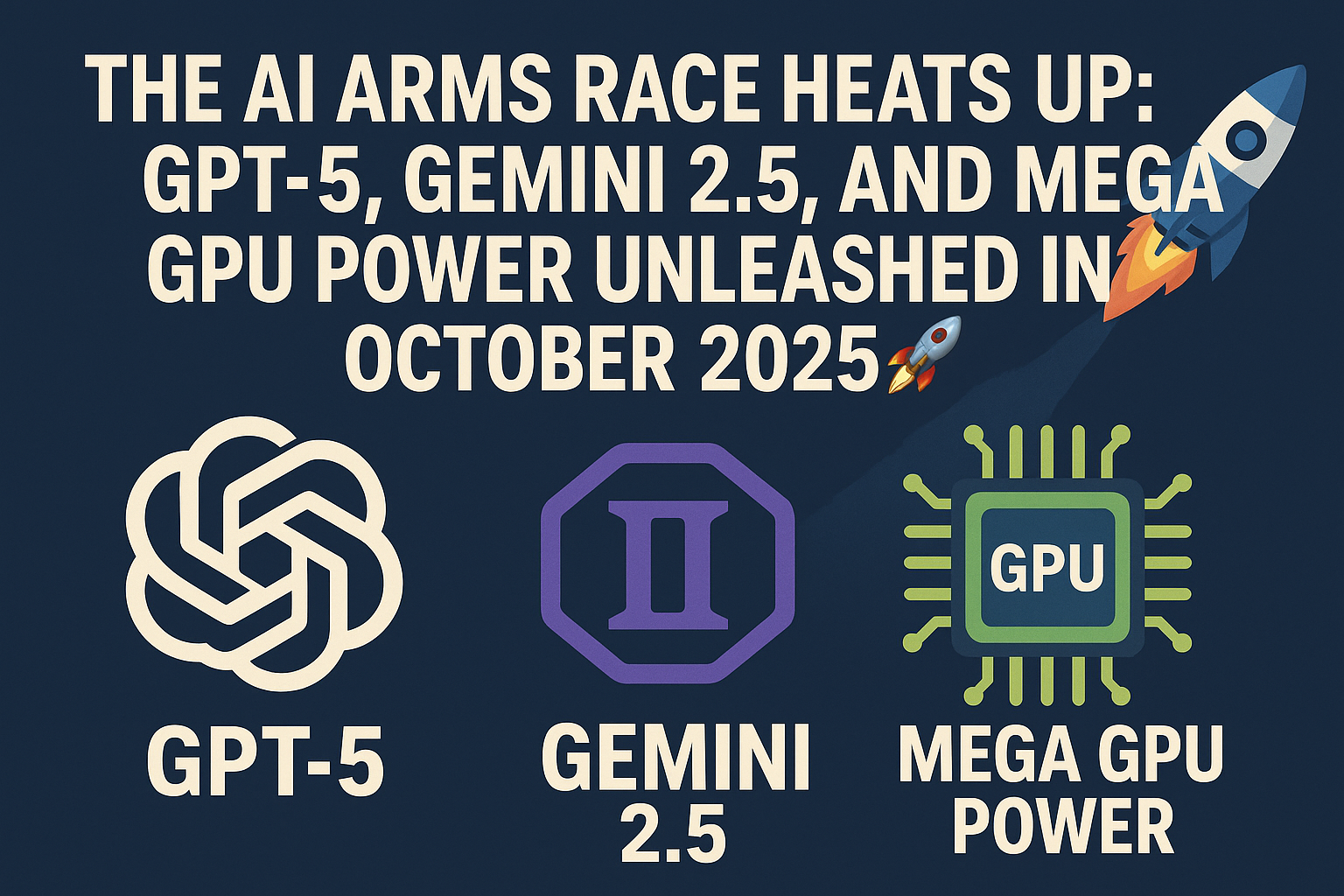 The AI Arms Race Heats Up: GPT-5, Gemini 2.5, and Mega GPU Power Unleashed in October 2025 🚀