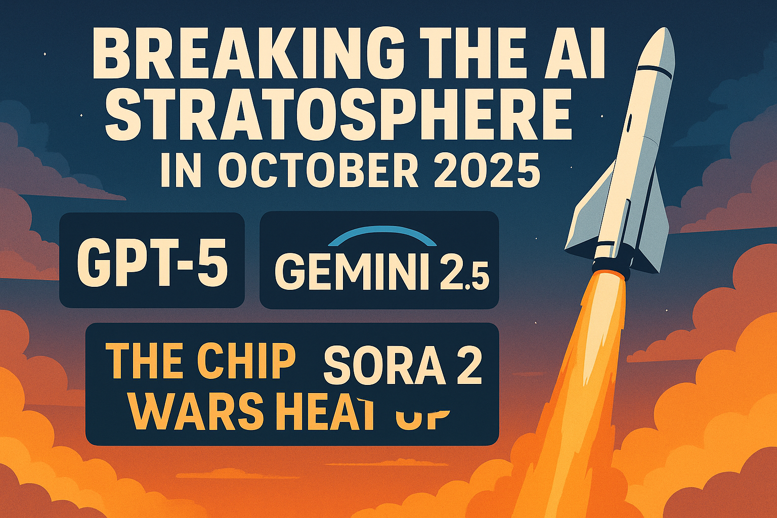🚀 Breaking the AI Stratosphere in October 2025: GPT-5, Gemini 2.5, Sora 2 & The Chip Wars Heat Up!