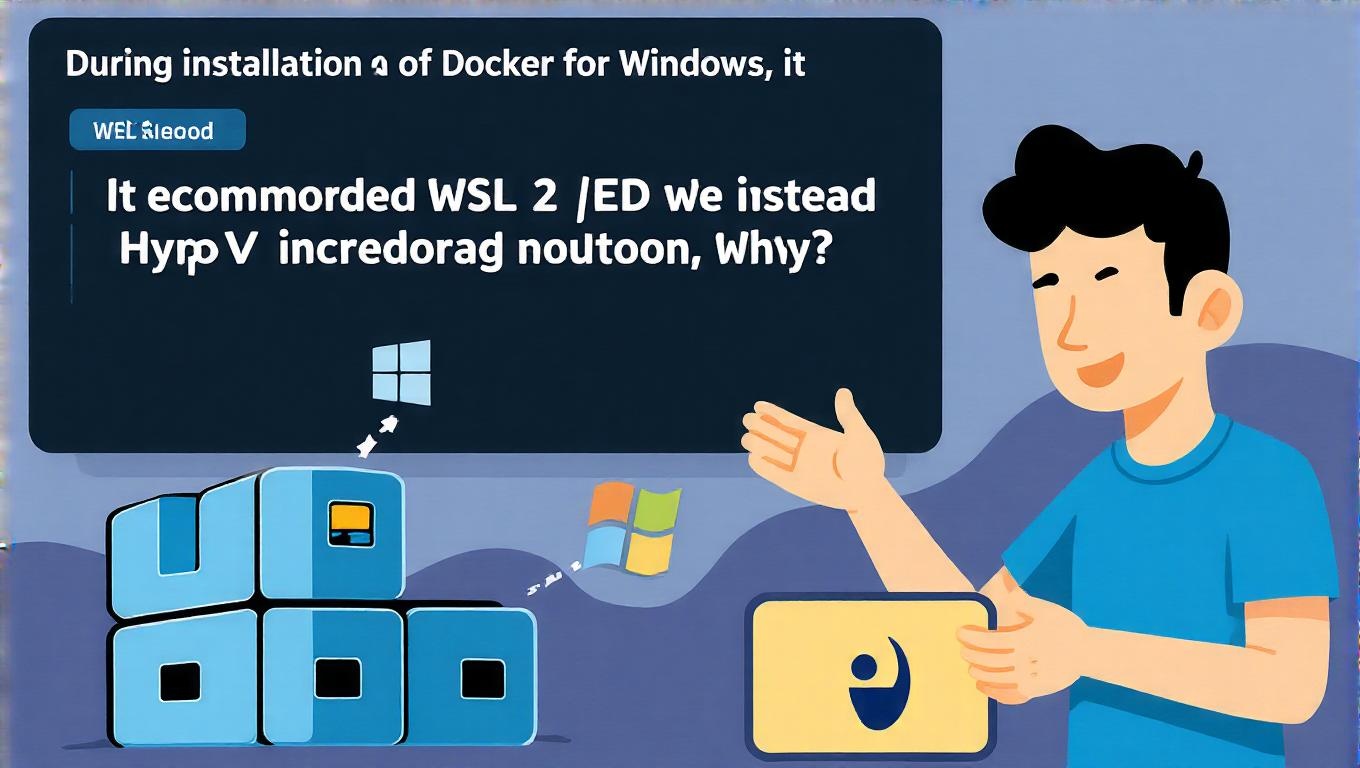 During installation of Docker for Windows, it recommends WSL 2 instead of HyperV, why?